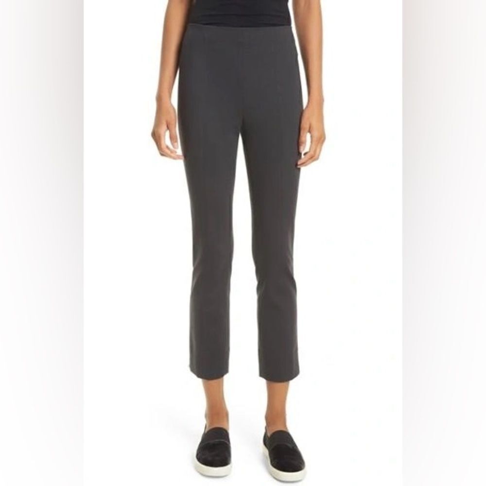 VINCE. Gray Stretch Knit Pull On Trousers Ankle Length S